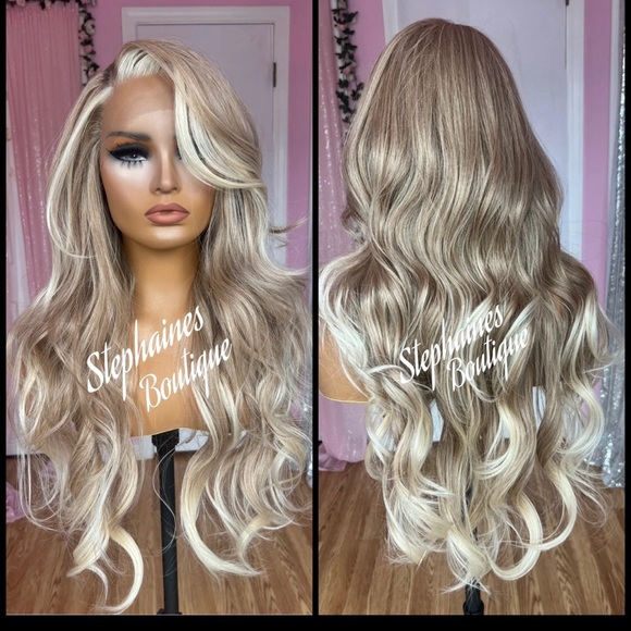 Human Hair Blended Lace Front Wig